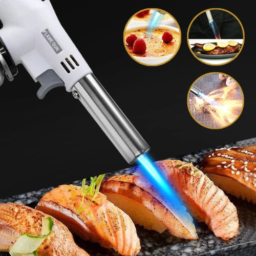 👉 Maçarico Culinário Gourmet Profissional com Chama Regulável – Ideal para Confeitaria e Cozinha