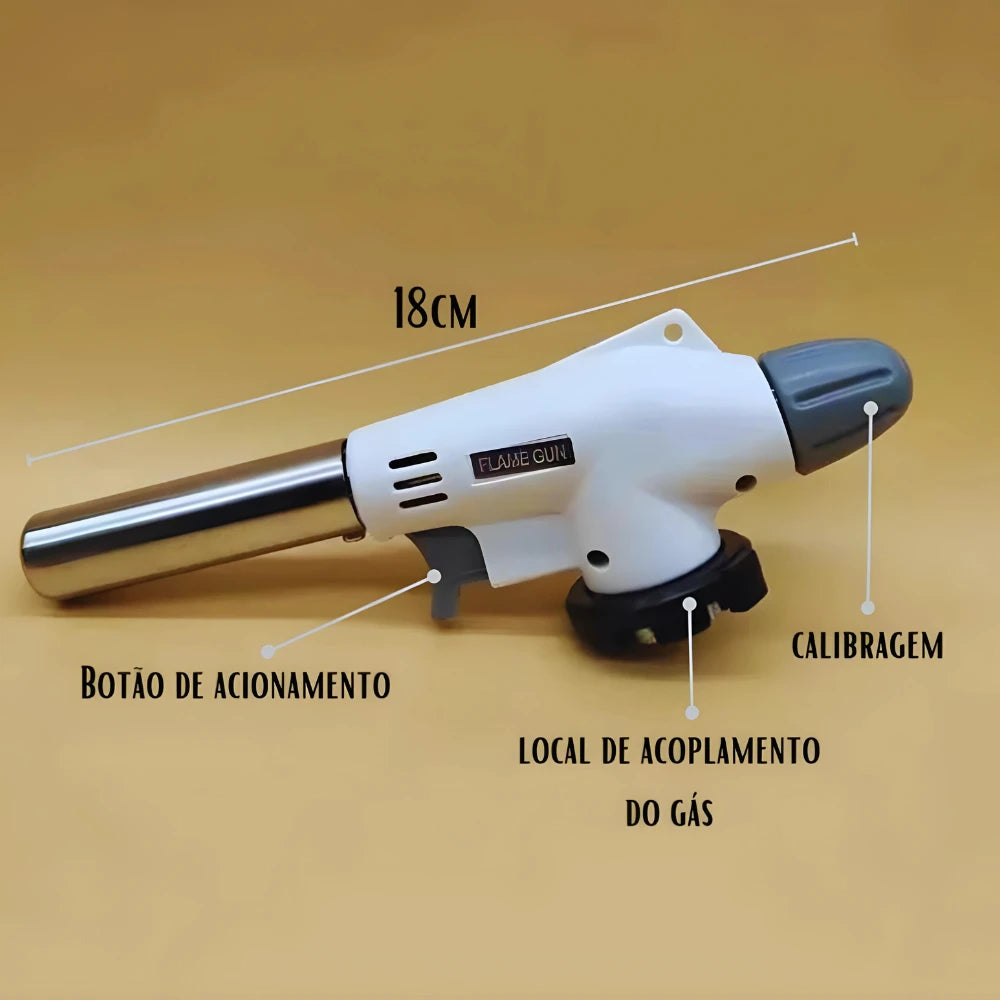 👉 Maçarico Culinário Gourmet Profissional com Chama Regulável – Ideal para Confeitaria e Cozinha