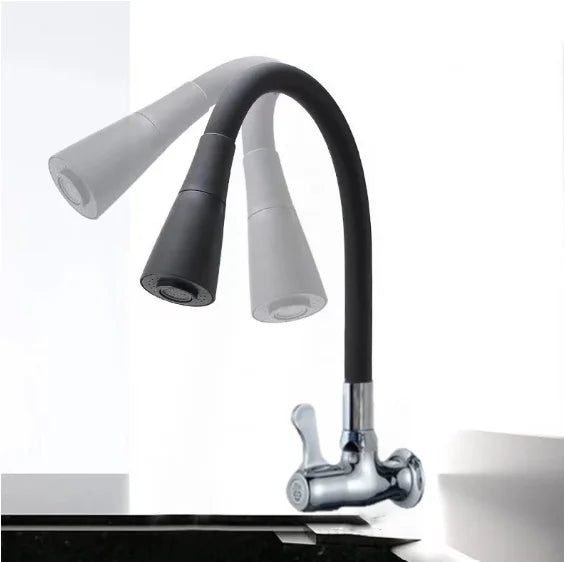👉 Torneira Gourmet Preta Flexível 360° com Duplo Jato – Moderna e Potente