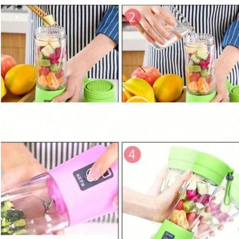 Mini Liquidificador Elétrico Portátil Recarregável – Shake, Sucos e Vitaminas | Copo Mixer USB