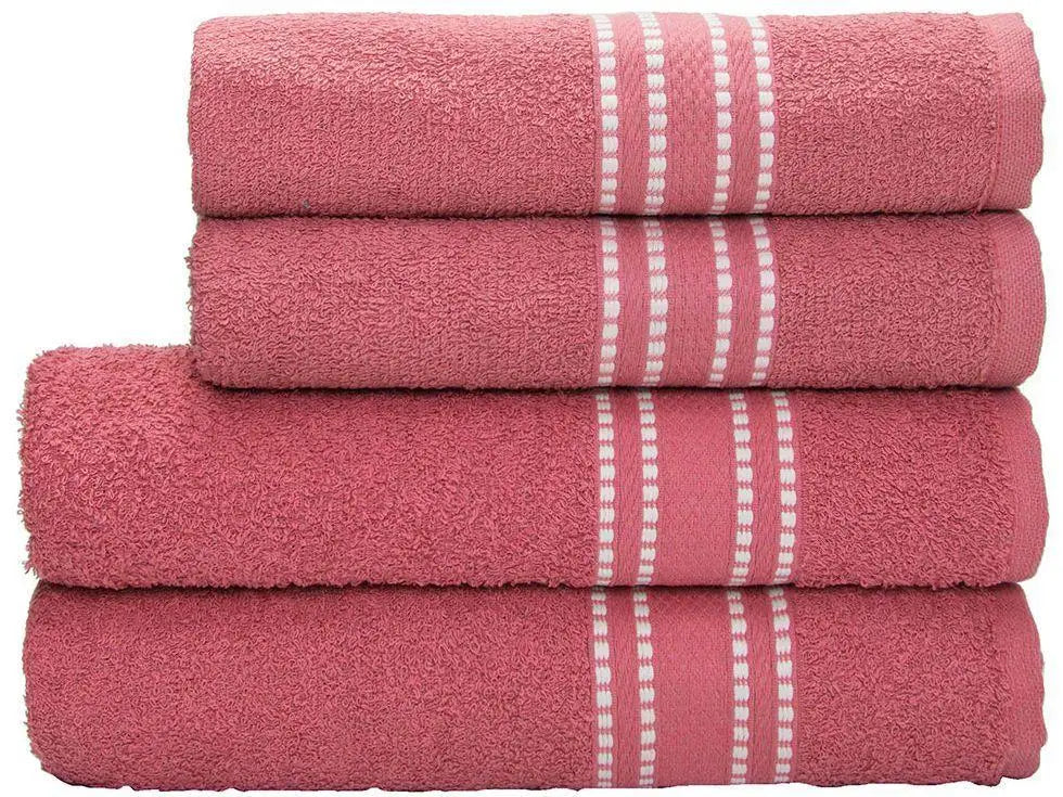 Kit Toalhas Pano Atoalhado em Algodão e Poliéster – Macias, Resistentes e Absorventes