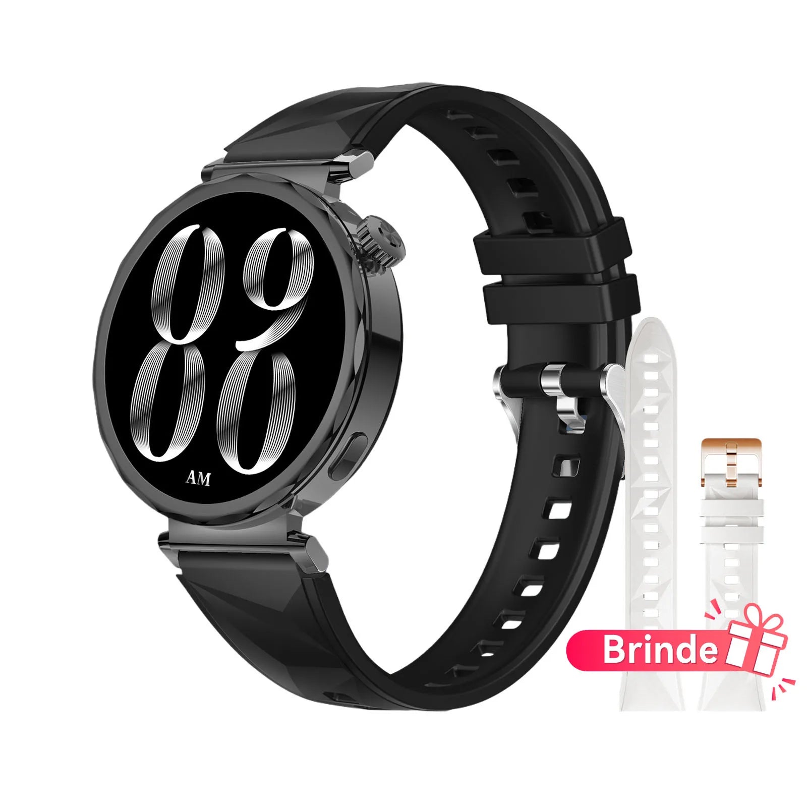 Smartwatch Feminino AURAFIT ELLA 4 – Faz e Recebe Chamadas, Tela HD, 100+ Modos Esportivos, Monitor de Saúde, Android e iOS