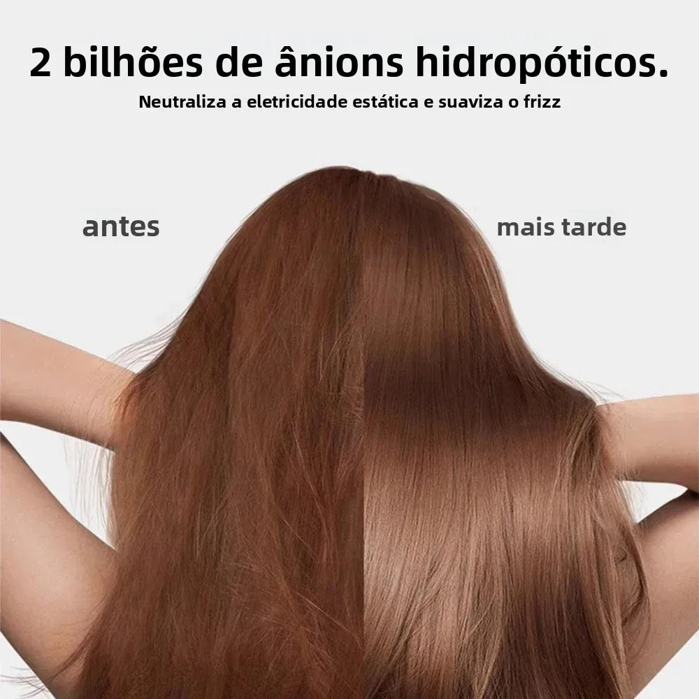 Secador de Cabelo High Speed Sem Hélice com Íons Negativos – Alta Potência, Silencioso e Portátil