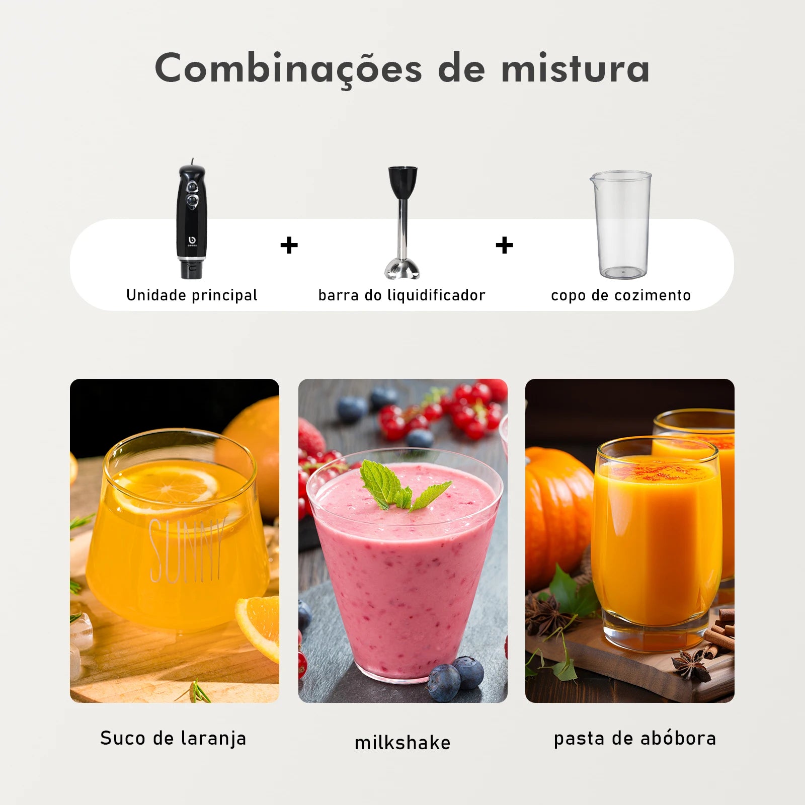 Liquidificador Portátil Elétrico 127V Mini Processador de Alimentos Mixer Compacto e Potente